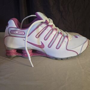 Nike Shox Women's White and Pink Sneakers